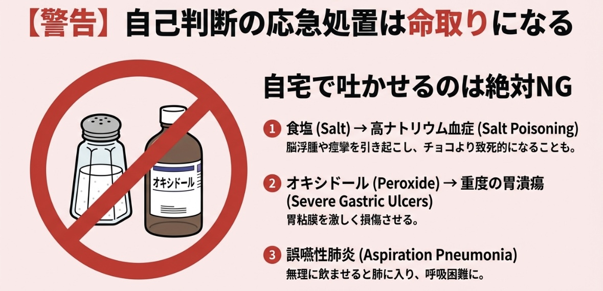 家での応急処置の注意点