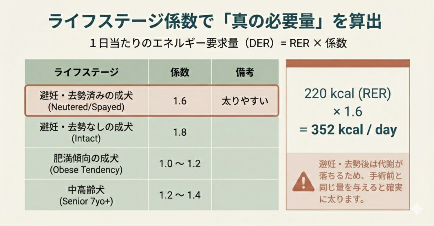 ライフステージ係数
